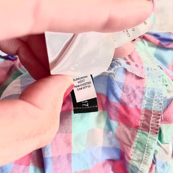 KATE SPADE NEW YORK Madras Off Shoulder Cotton Midi Dress Size XS - Picture 7 of 7